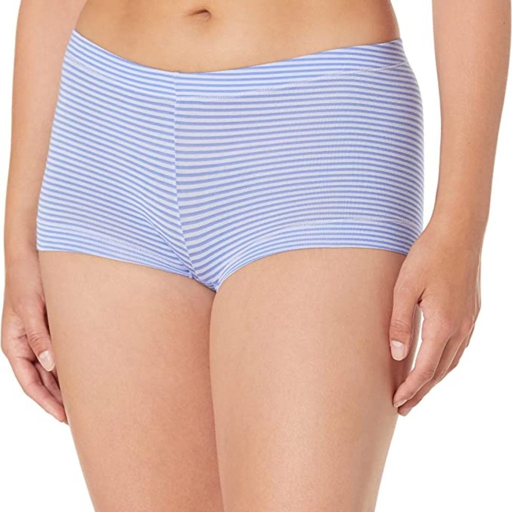 Maidenform NWT Forte Ice Pin Stripe Dream Cotton Tailored Boyshort DM0002 S 5